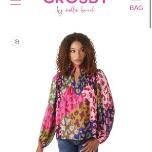 CROSBY by Mollie Burch Multicolor Ruffled Top